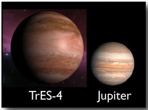 4 самая большая планета. Самая большая Планета во Вселенной tres-4. Планета tres-4b. Экзопланета tres-4 a b. Tres-4 и Юпитер.