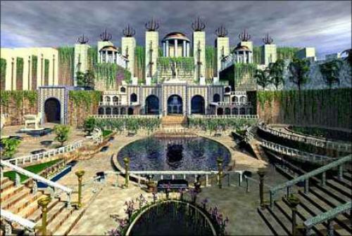 Висячие сады Семирамиды рисунок. Чудо света — Висячие сады Семирамиды в Вавилоне: картинки, рисунки, фото и видео садов царицы Семирамиды.