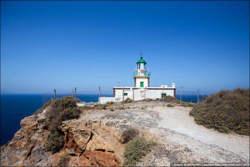 Фаросский маяк крым. Маяк Фарос на острове Санторини
