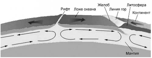 Движение литосферных плит. Теории дрейфа материков и литосферных плит