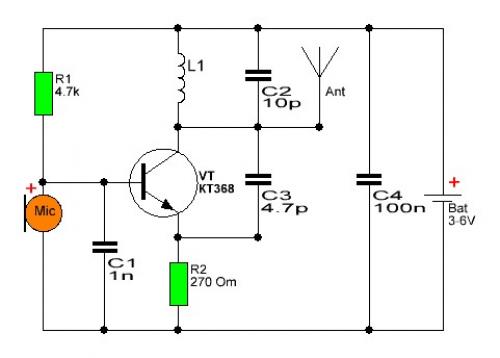 Простой жучок на кт315. Простейший FM жучок на одном транзисторе своими руками