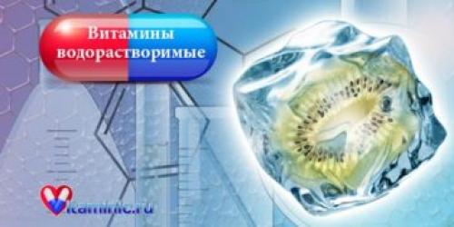 Водорастворимые витамины интересные факты. Основная характеристика водорастворимых витаминов