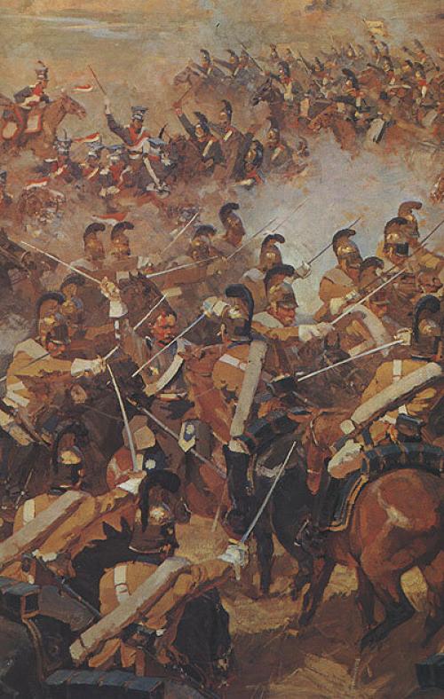 Картина бородинская битва. Фрагменты панорамы Бородинская битва работы художника Франца Рубо