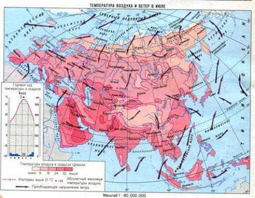 10 особенностей Евразии.  Климат Евразии