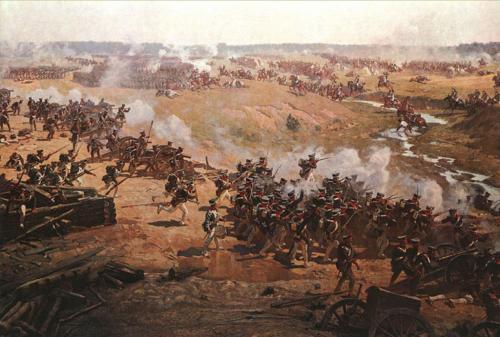 Картина бородинская битва. Бородинская битва в полотнах художников.