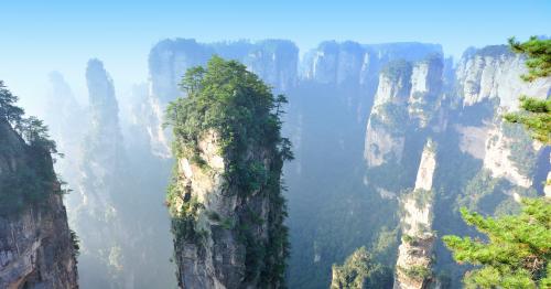 Горы Тяньцзи Китай. Гора Тяньцзы