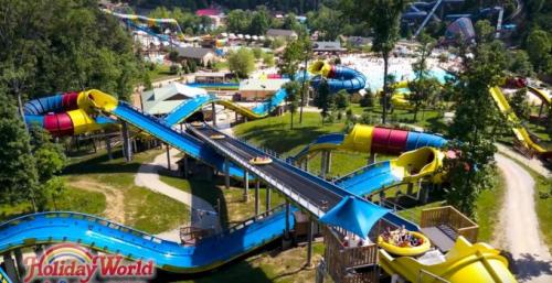 Самый большой аквапарк в мире где находится.  Holiday World  Splashin’ Safari (площадь 490 000 м 2 )