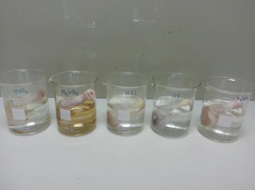 Плавиковая кислота и стекло реакция. Действие кислот на живые ткани