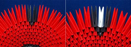 Модульное оригами лебедь с сердцем. Лебедь в Красном | Модульное оригами лебедь схема сборки