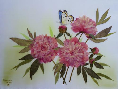 Как засушить лепестки пиона. Как я сушу пионы