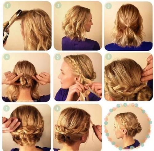 Как красиво уложить волосы до плеч. Красивые прически на волосы до плеч на каждый день