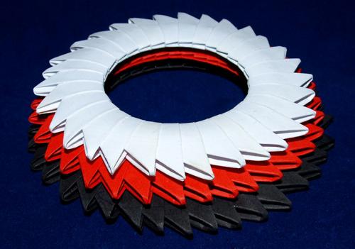 Модульное оригами лебедь с сердцем. Лебедь в Красном | Модульное оригами лебедь схема сборки