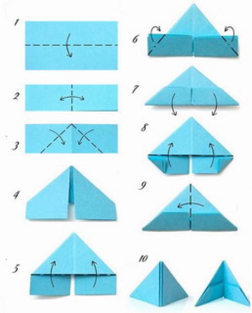 Как складывать модули для оригами схема