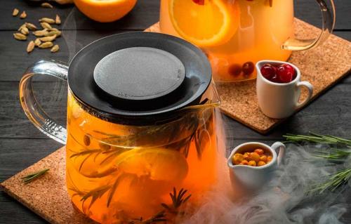 Чай с облепихой и имбирем