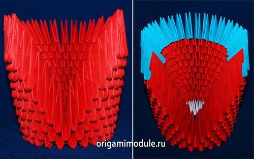 Оригами Модульное лебедь. Лебедь Модульное оригами