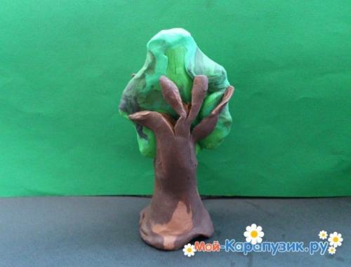 Как сделать дерево из пластилина. Как слепить дерево из пластилина.