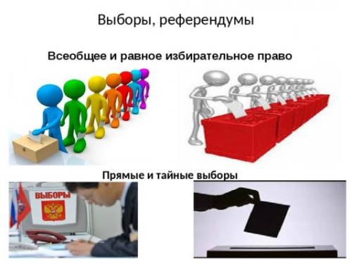 Выборы и референдум обществознание. Что такое выборы и референдум?