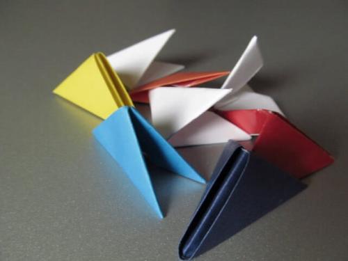 Модульное оригами лебедь маленький. Для новичков