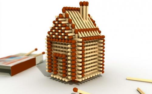 Как сделать домик из спичек. Поделки из подручных материалов: «спичечный» город своими руками