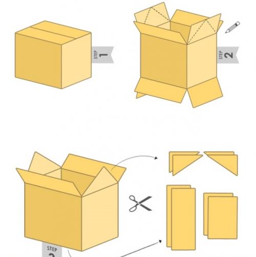Как сделать простой домик из картона. Как сделать большой домик из картона