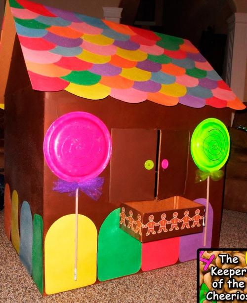 Как сделать большой домик из картона. Домик для детей из картона своими руками — пошаговое фото. Чертежи и схемы детского картонного домика.