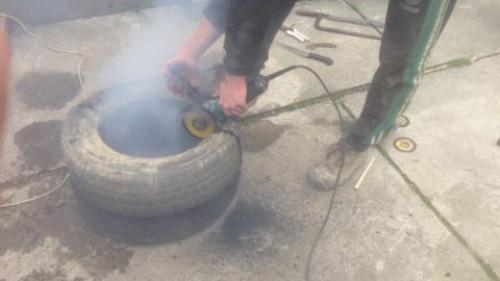 Как сделать лебедя из шины. Лебедь из старой покрышки