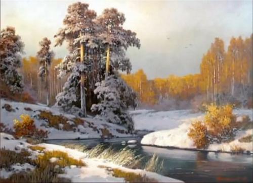 Пейзажи молодых художников россии. Очень русские пейзажи Дмитрия Колпашникова