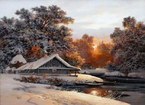 Пейзажи молодых художников россии. Очень русские пейзажи Дмитрия Колпашникова