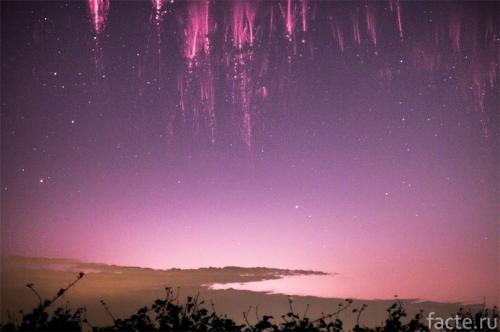 Красная молния. Красные спрайты, синие струи и другие необычные виды молний