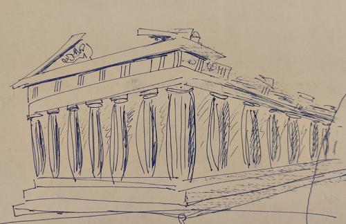 Парфенон рисунок. Парфенон - рисунки