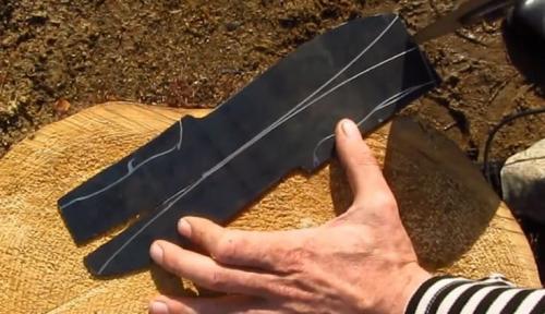 Холодное оружие самодельное. Изготовление ножа из пилы 9ХФ