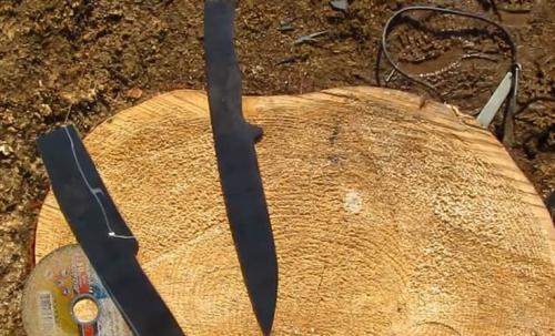 Холодное оружие самодельное. Изготовление ножа из пилы 9ХФ