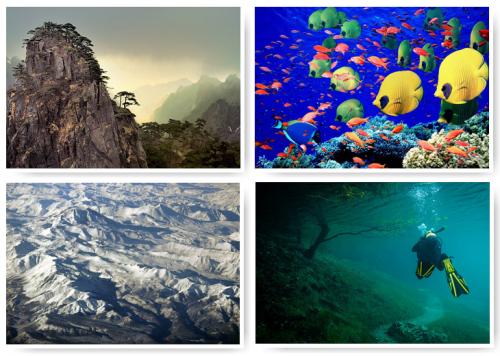 Географические объекты мира. Семь «цветных» географических объектов