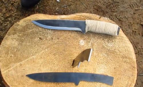 Холодное оружие самодельное. Изготовление ножа из пилы 9ХФ