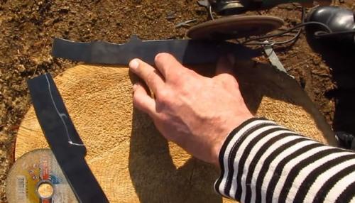 Холодное оружие самодельное. Изготовление ножа из пилы 9ХФ