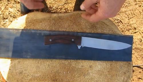 Холодное оружие самодельное. Изготовление ножа из пилы 9ХФ