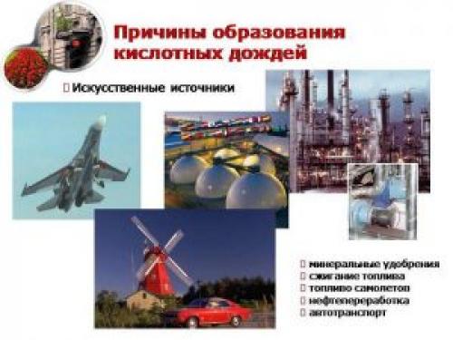 Кислотные дожди – отрицательные последствия выпадения вредных осадков