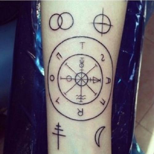 Тату с символом удачи. Китайские татуировки на удачу 39