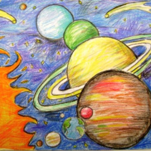 Космические тела рисунок. Звезды, планеты