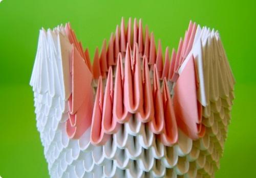 Создание двойной лебеди с модульным оригами: простые инструкции 18