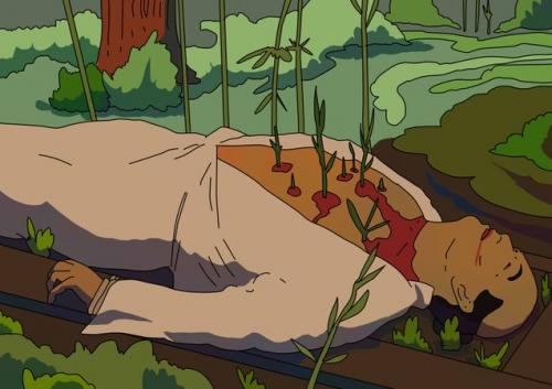 Пытка бамбуком.  Линг-чи — смерть от 1000 порезов