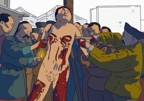 Пытка бамбуком.  Линг-чи — смерть от 1000 порезов