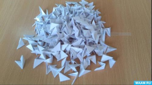 Как соединить модули между собой для создания лебедей. Мастер-класс «Модульного оригами Лебедя»