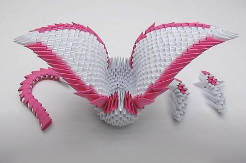 Как сделать лебедя из модулей оригами. Пошаговая инструкция
