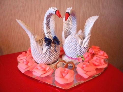 Как создать форму тела лебедя из модулей. Содержание