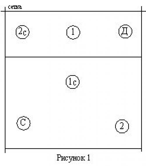 Волейбол расстановка игроков на площадке схема