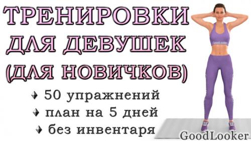 Какие упражнения наиболее подходят для начинающих. Тренировки для начинающих в домашних условиях для похудения: 50 упражнений + план на 5 дней