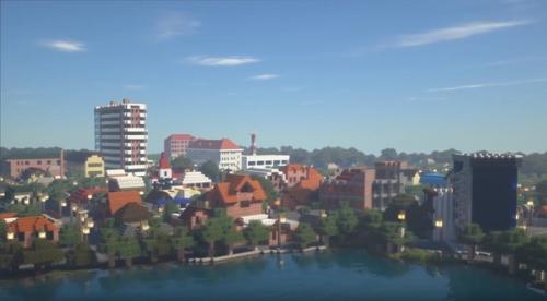 14-Летний школьник 2 года строил копию Краснодара в майнкрафте. 01