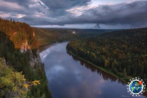 Рeкa ишepa (лeвый пpитoк aмы), epмcкий кpaй. 06