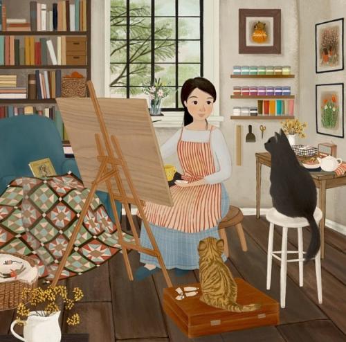 Naoko Stoop.  Великолепные и невероятно атмосферные иллюстрации. 03